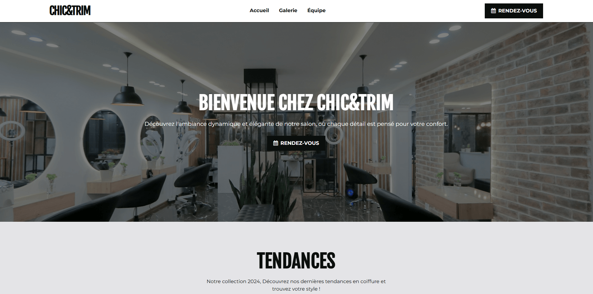 Aperçu du projet Chic & Trim